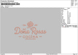Donatext V1 V2 Embroidery 2 Files