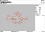 Donatext V1 V2 Embroidery 2 Files