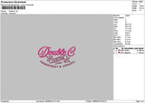 Dubletext 1908 Embroidery File 6 sizes