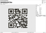Dwave barcode Embroidery File 6 size