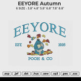 EEYORE Autumn Embroidery File 6 size