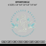 Effortcircle Embroidery File 6 sizes