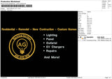 Electrical S Embroidery File 6 sizes.