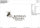 ELRODEO Embroidery File 6 sizes