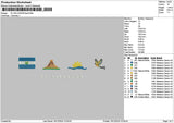 EL SALVADOR Embroidery File 6 size