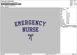 Nursetext 0211 Embroidery File 6 sizes
