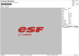 Esf Text Embroidery File 6 sizes