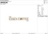 ESSEX Embroidery File 6 sizes