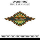EVERYTHING Embroidery File 6 size