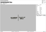 Elevated Embroidery File 6 sizes