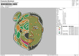 Face Bear Embroidery File 6 sizes