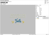 Faith Text Embroidery File 6 sizes