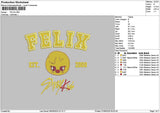 Felixtext Embroidery File 6 sizes