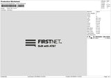 First Net Embroidery File 6 Sizes