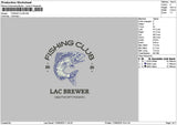 Fishingtext Embroidery File 6 sizes