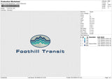 FOOTHILL Embroidery File 6 size
