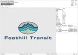 FOOTHILL Embroidery File 6 size