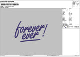 Forevertext 0608 Embroidery File 6 sizes