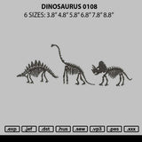 Dinosaurus 0108 Embroidery File 6 sizes
