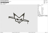 FOX DRIP Embroidery File 6 size