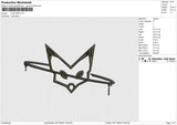 FOX DRIP Embroidery File 6 size
