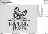 Frenchietext Embroidery File 6 sizes