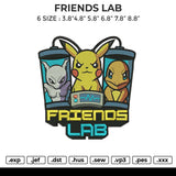 FRIENDS LAB Embroidery File 6 size
