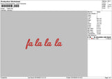 Falatext Embroidery File 6 sizes