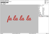 Falatext Embroidery File 6 sizes