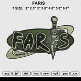 Faris Embroidery File 6 size