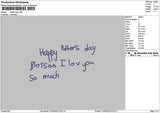 Fatherstext 2706 Embroidery File 6 sizes