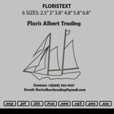 Floristext Embroidery File 6 sizes