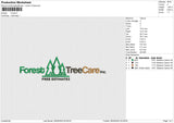 Forest Embroidery File 6 sizes