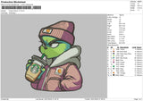 Grinch Cap02 Embroidery File 6 sizes
