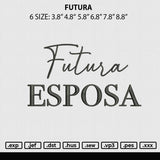 Futura Embroidery File 6 sizes