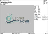 Royaltext 0612 Embroidery File 6 sizes