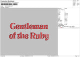 Gentleman Embroidery