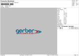 Gerber Embroidery File 6 sizes