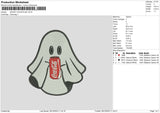 Ghost Cola Embroidery File 6 sizes
