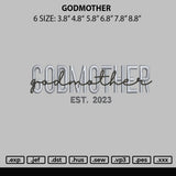 Godmother Embroidery File 6 sizes