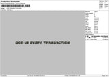 Godtext 1510 Embroidery File 6 sizes