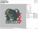 Godzilla Embroidery