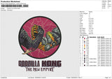 GODZILLA KONG Embroidery File 6 size