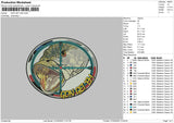 Fishcircle Embroidery File 6 sizes