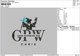 Gpwtext Embroidery File 6 sizes