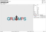GRUOMPS Embroidery File 6 size