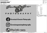 Photography 0810b Embroidery File 6 sizes