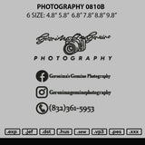 Photography 0810b Embroidery File 6 sizes