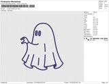 Ghost handle love ( 2 file) Embroidery File 6 size