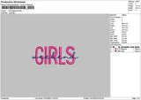 Girlstext 1410 Embroidery File 6 sizes